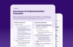 Insurance AI Implementation Checklist